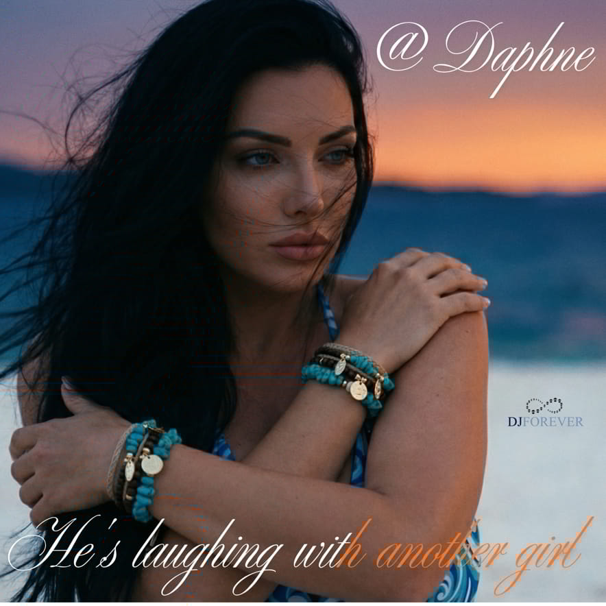 @Daphne - He's laughing with another gir